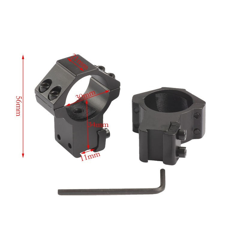 High Profile 30mm Scope Rings – Fits 11mm Dovetail Rail