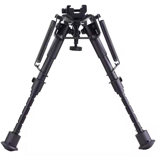 Adjustable Folding Rifle Bipod – 6–9" Height | Fits Picatinny & Sling Swivel Mounts