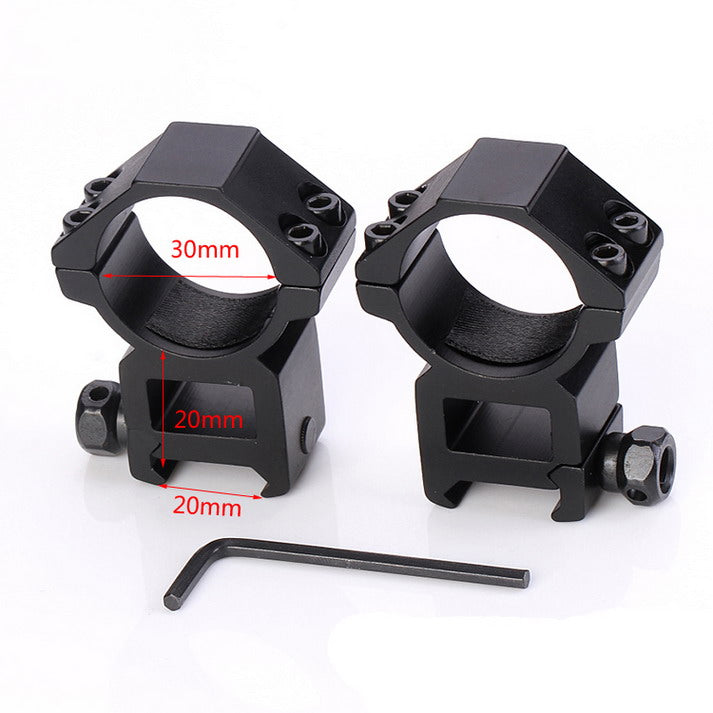 High Profile 30mm Scope Rings – Fits 20mm Picatinny Rail