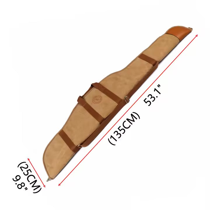 TOURBON Canvas Gun Bag – Durable, Padded Storage for Rifles and Shotguns