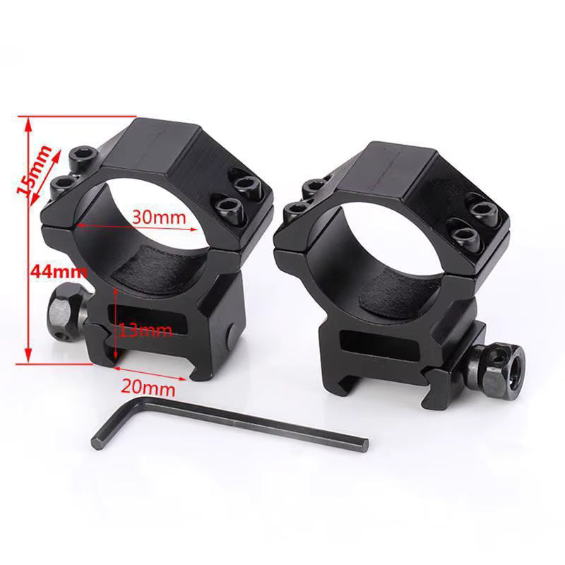 Low Profile 30mm Scope Rings – Fits 20mm Picatinny Rail