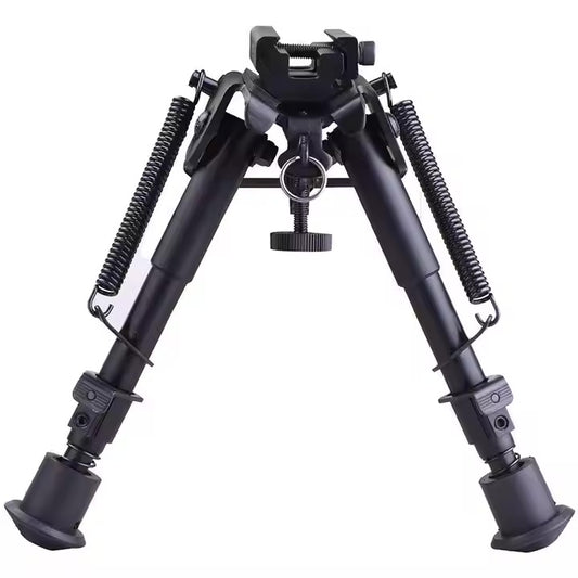 Adjustable Folding Rifle Bipod – 6–9" Height | Fits Picatinny & Sling Swivel Mounts